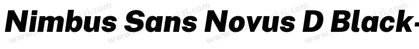 Nimbus Sans Novus D Black字体转换